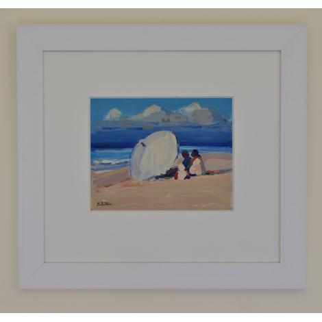 Beach Scene with Parasol