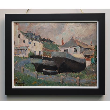 Herring boats at Port Gaverne, Cornwall